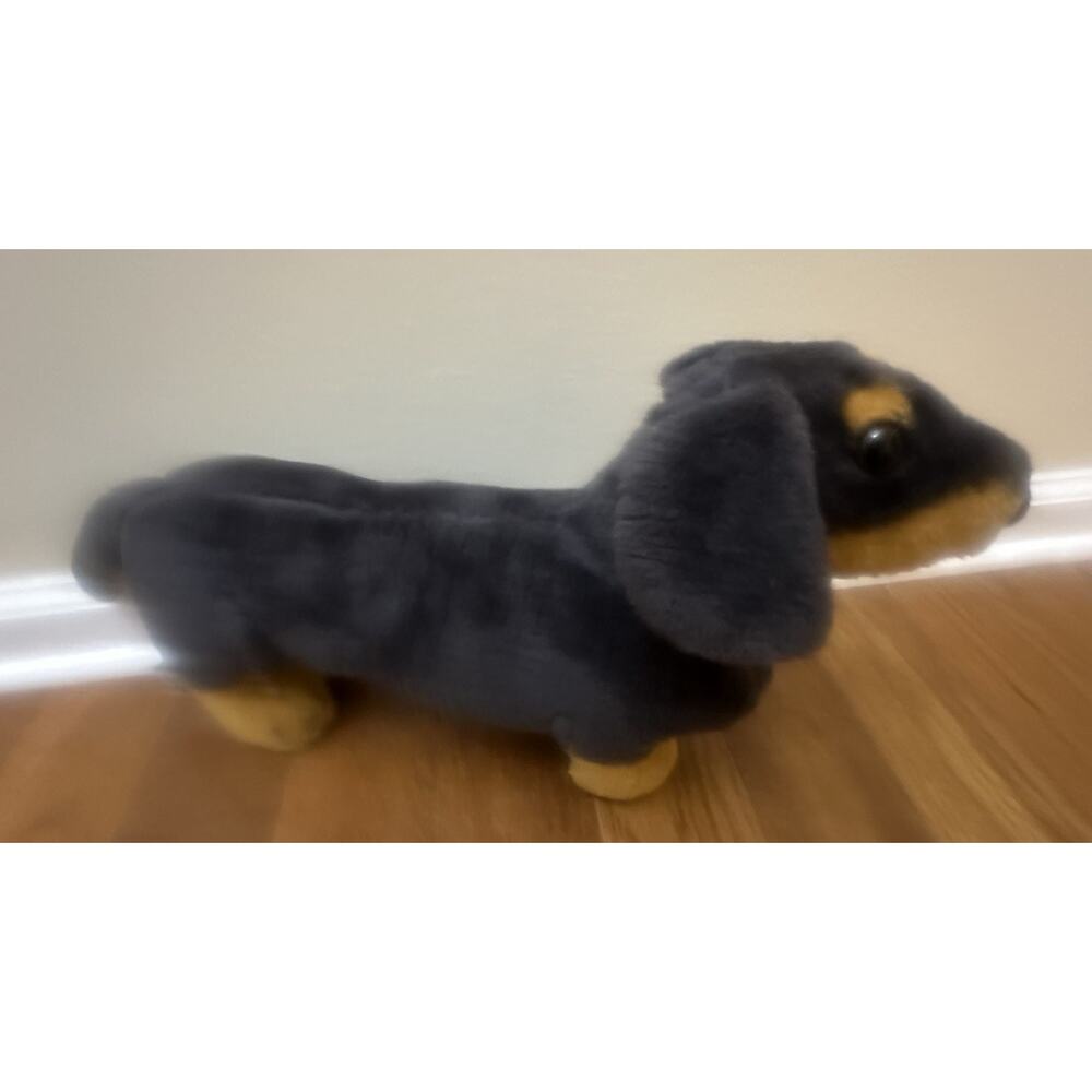MELISSA & DOUG DACHSHUND WEINER DOG STUFFED ANIMAL‎ PLUSH TOY PUPPY 17" LIFELIKE
